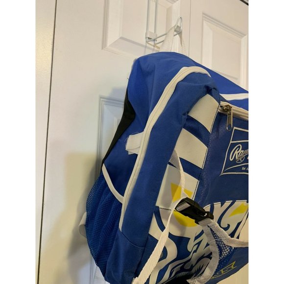 Rawlings Savage Blue BASEBALL‎ 16" Backpack - Medium Sized  - 2 Side Bat Sleeves - Picture 6 of 8